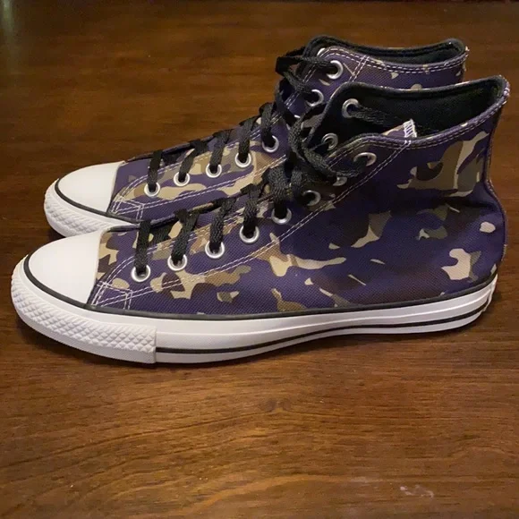 Camouflage High-Top Sneakers - Picture 3 of 11